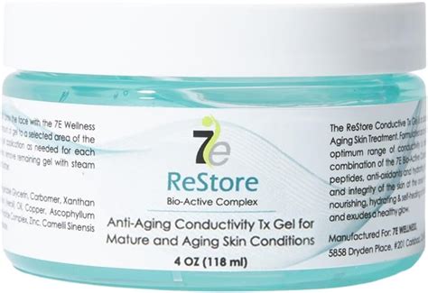 7E Wellness ReStore Conductive Gel With Bio Active Complex 4oz