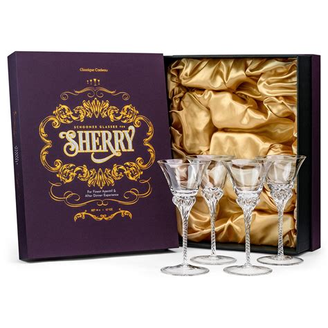 Buy Crystal Sherry Sweet Port And Dessert Wine Glasses Set Of 4 3