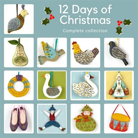 12 Days Of Christmas Felt Kit To Decorate Your Home For The Christmas