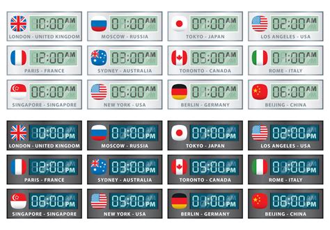 International Digital Clock Vectors 107095 Vector Art at Vecteezy