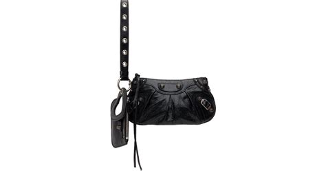 Balenciaga Mini Le Cagole Pouch In Black Lyst