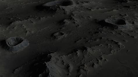 Premium Photo | The surface of the moon in craters close-up