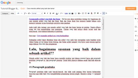 Cara Menulis Artikel Yang Baik Dan Benar Tutorial Untuk Pemula