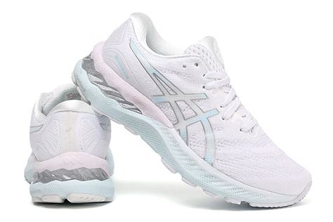 Tênis Asics Gel Nimbus 23 Branco e Azul Claro Feminino TAM 38