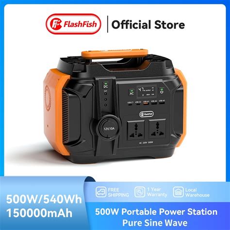 Flashfish 200W 300W Portable Power Station Solar Powerbank Camping