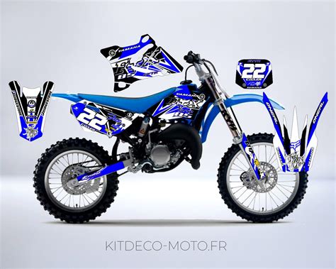 Kit déco Yamaha 85 YZ Fox Rouge Kitdeco moto fr