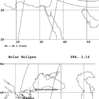 Totality Path Of The Total Solar Eclipse On June Following The