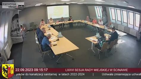 LXXVIII SESJA RADY MIEJSKIEJ W ŚCINAWIE transmisjaobrad info