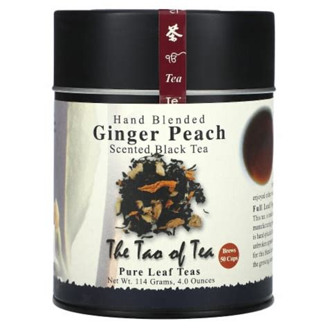 The Tao Of Tea Hand Blended Scented Black Tea Ginger Peach 4 Oz 114 G 4 Oz Kroger