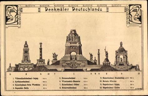 Künstler Ansichtskarte Postkarte Leipzig Denkmäler akpool de