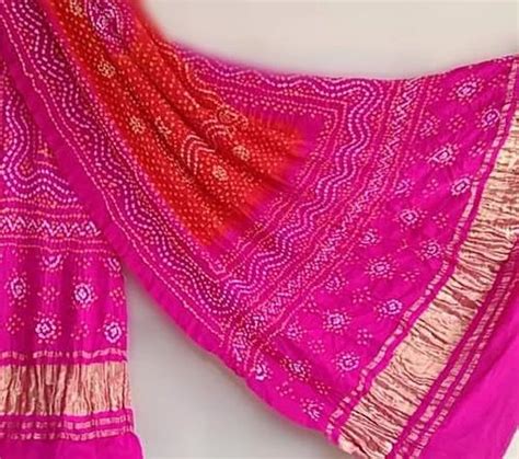 Pure Gaji Silk Bandhani Dupatta At Rs The