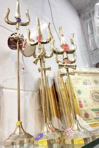 Copper Silver Shiv Trishul Bhole Nath, For Pooja at ₹ 55/piece in New Delhi