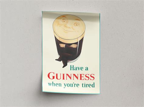 Guinness Beer Poster Guinness Wall Decor Vintage Bar Poster Guinness ...