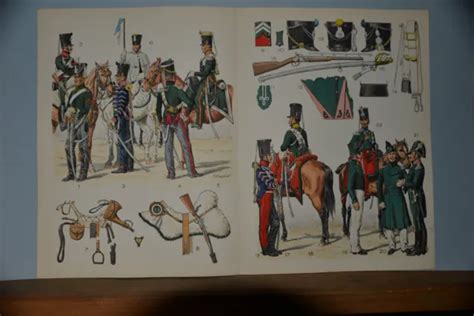 EMPIRE ROUSSELOT UNIFORMES de l Armée Française CHASSEURS A CHEVAL 1815