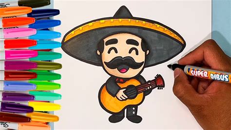 Como Dibujar Un Charro Mexicano Al Estilo Kawaii Fiesta Mexicana