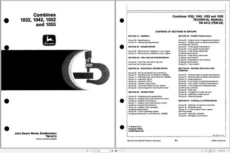 John Deere E Operating Manual