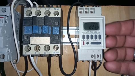 Conexi N Efectiva De Reloj Horario Y Contactor Gu A Completa Paso A