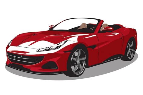 Layout Vetorial De Uma Ilustra O Vetorial De Carro Vermelho De Carro