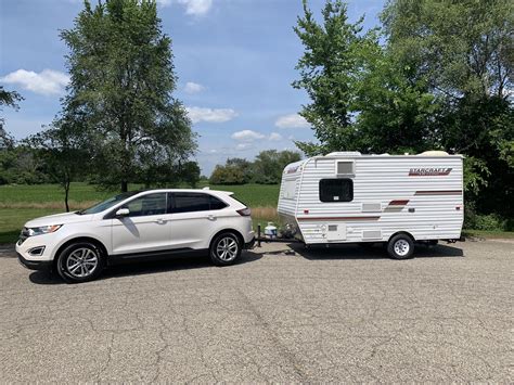 Towing A Small Travel Trailer With The 2018 Ford Edge Titanium V6 Rfordedge