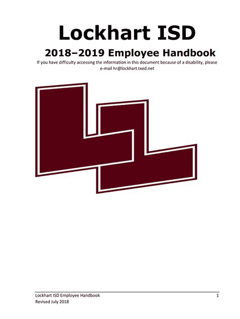 Fillable Online Employee Handbook Receipt Business Procedures Manual