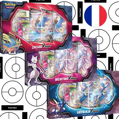 Coffret Pokemon V Union Mewtwo Amphinobi Zacian Set De