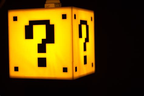 Mario Question Mark Block Hanging Lamp - Etsy