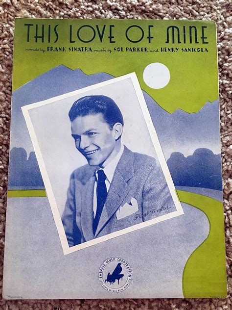 Amazon THIS LOVE OF MINE Sol Parker And Frank Sinatra SHEET MUSIC