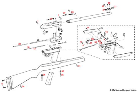 Marlin® Camp Carbine Schematic - Brownells UK