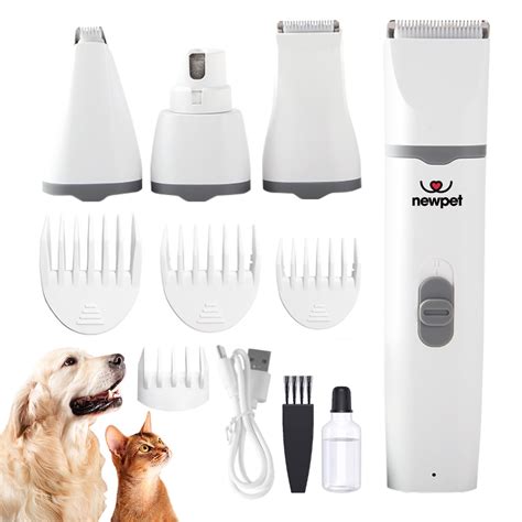 Em Pet Grooming Trimmer Kit Maquina De Tosa Pet Recarreg Vel