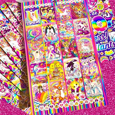 Lisa Frank Sticker Book Over 600 Stickers Sticker Sheets Etsy