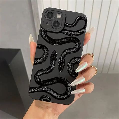 Capa De Silicone Macia Para Telefone Gráfico Snake Xiaomi Poco F5 X5