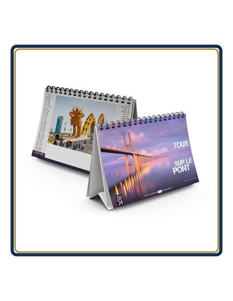 Chevalet Feuillets Tous Sur Le Pont Le Calendrier Pub Marquage