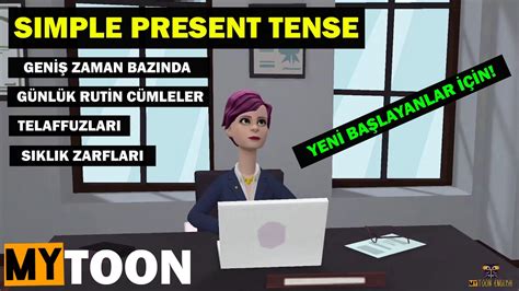 MYTOONENGLISH İNGİLİZCE GÜNLÜK RUTİN İŞLER BAŞLANGIÇ SEVİYE