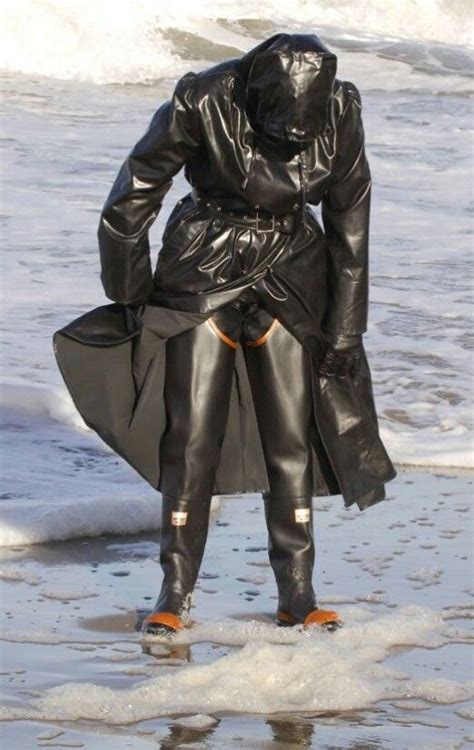 Best Women Wearing Waders Images On Pinterest Black Rubber Rain