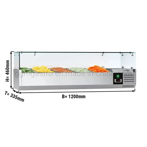 Tabletop Type Fruit Salad Bar Display Chiller Salad Chiller With