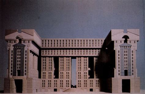 Ricardo Bofill Palace Of Abraxas Arch And Theatre Model Marne La