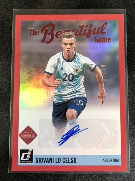 Red Panini Donruss Fifa World Cup Giovani Lo Celso