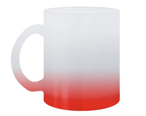 Taza De Vidrio Satinado Para Sublimaci N Raibow A Roja Secuencia