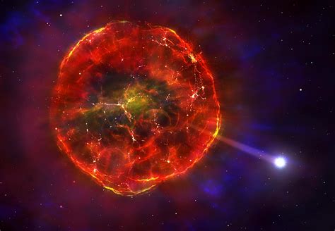 thermonuclear blast sends supernova survivor star hurtling