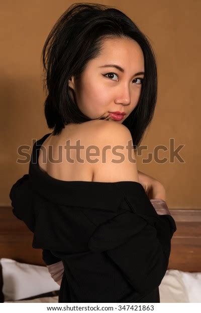 Pretty Slender Chinese Woman Nude Under Stock Photo