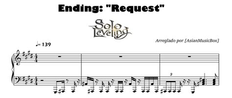 Solo Leveling Ed Request Piano Sheet Music Midi Wav