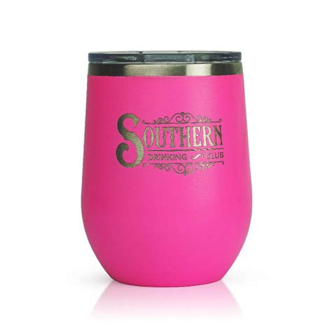 Wine Tumbler With Lid Insulated Stemless Wine Tumblers Southern