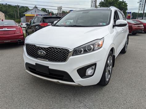 Pre Owned Kia Sorento Sx V In Snow White Pearl Greensburg Pa