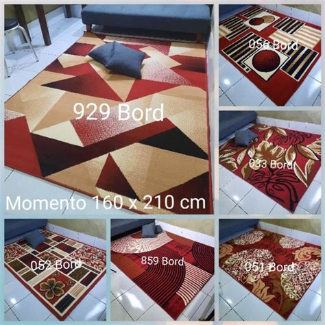 Jual Karpet Permadani Ukuran Standar Murah 160x210 Cm Moderno Momento