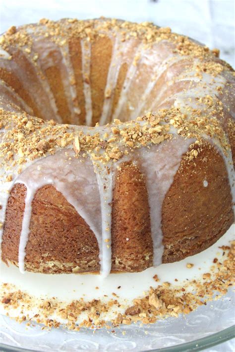 Glazed Almond Bundt Cake Try Anything Once Sweet Recipes Cake