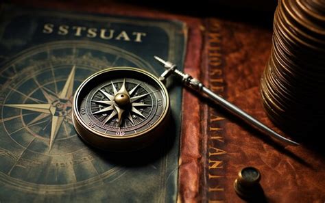 Premium Photo Dark Compass Needle Pointing To The Word Sustainability