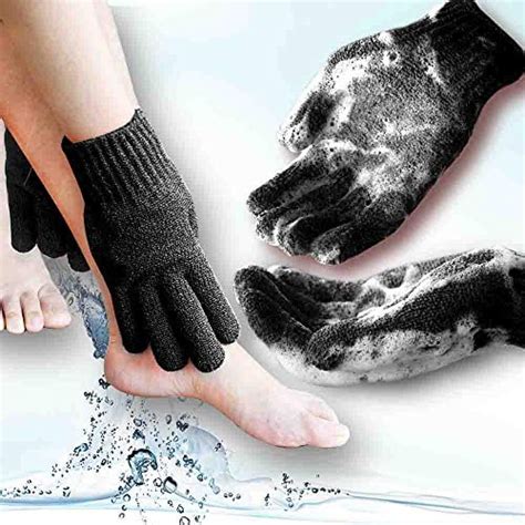 Home Spa Heavy Exfoliating Gloves Hydro Full Body Wash To Cleanse Scrub