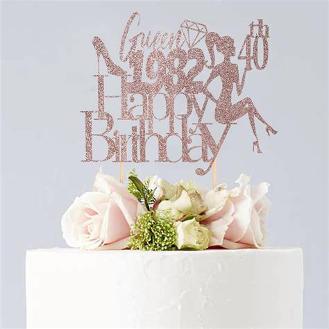 Buy Queen S 40th Birthday Cake Topper 40th Birthday Decorations Women