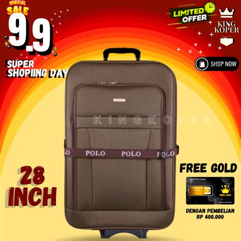 Jual Koper Polo 28 Inch Ukuran Bagasi Koper Kain Koper Besar