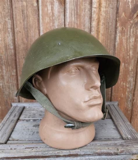 Original Military Helmet Ssh 40 Steel Ww2 Soviet Army Rkka Wwii Leather